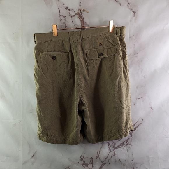 Tommy Bahama Other - Tommy Bahama Shorts Mens 34 Brown Silk 8 9 Inch Beach Vacation Summer Pleated